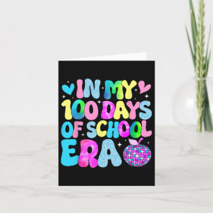 Tie Dye under min 100:e skoldag 100 dagar Kort