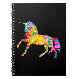 TIE DYE UNICORN ANTECKNINGSBOK