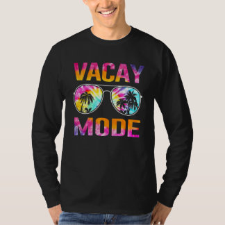 Tie Dye Vacay Mode Family Vacation Summer Sunglass T Shirt