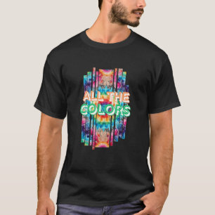 Tie-Dye Vilda Retro Ränder T Shirt