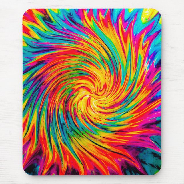 TIE DYE VIND ABSTRAKT MUSMATTA (Framsidan)