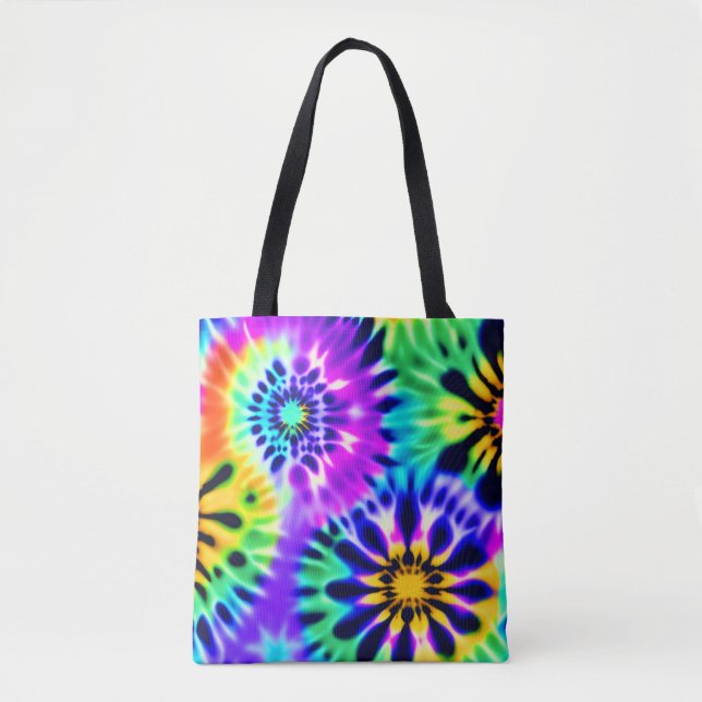 Tie Dye Virvlande Mönsterdesign Tygkasse (Framsida)
