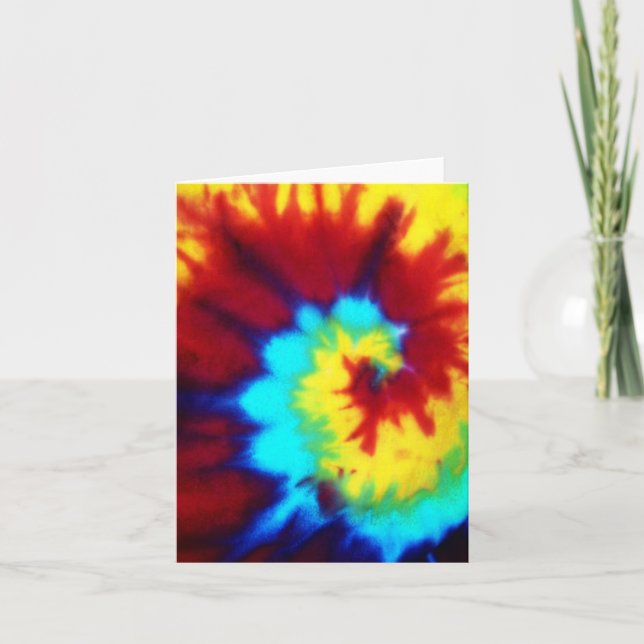 Tie Dye-vyanteckningskort tom Kort (Framsida)