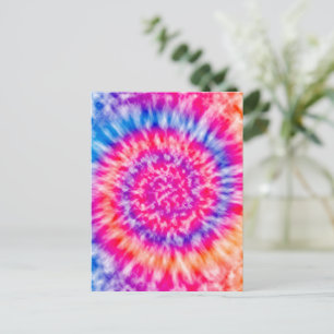 Tie Dye Vykort
