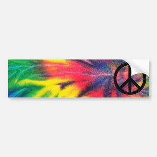 Tie Dyed Black-Fredsteckenet Bildekal