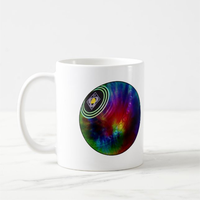 Tie Dyed Gräsmatta Bowl, kaffe Mugg (Vänster)