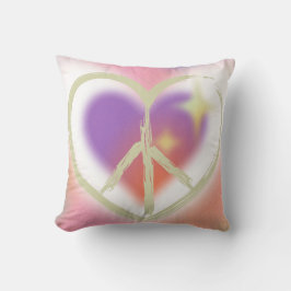 Tie Dyed Heart Fredstecken Kudde