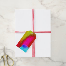 "Tie Dyed" Matte Gift-Märkre Presentetikett