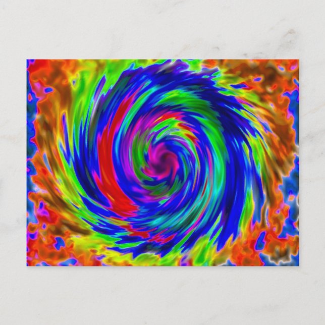 Tie Dyed Postcard Vykort (Framsida)