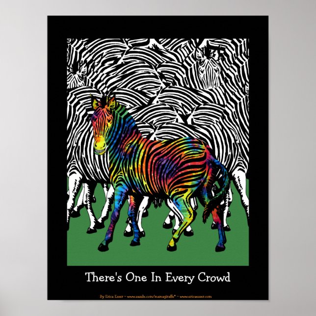 Tie-Dyed Zebra Poster (Framsidan)