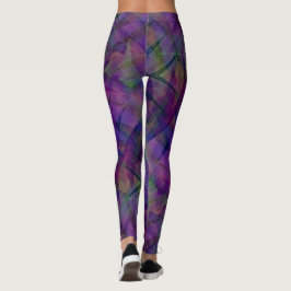 Tie Dyed Zig Zag Mönster Leggings