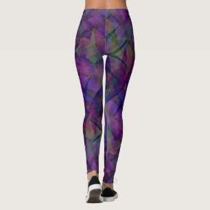 Tie Dyed Zig Zag Mönster Leggings