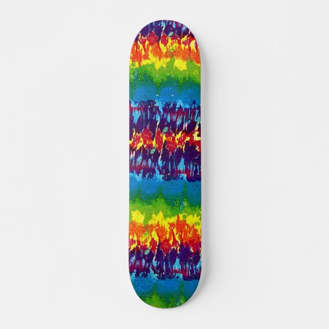 Tie-Färga-Skateboard Skateboard Bräda 20,5 Cm (Framsida)