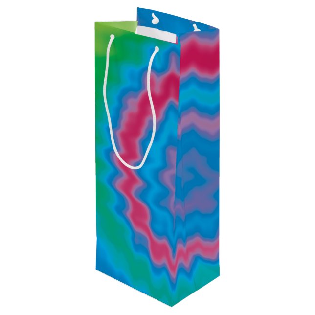 Tie-färgad funky-retrovirel mönster-coola (Baksidan Vinklad)