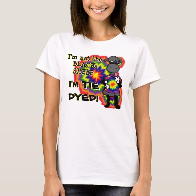 Tie-Färgade får T-shirt (Framsida)