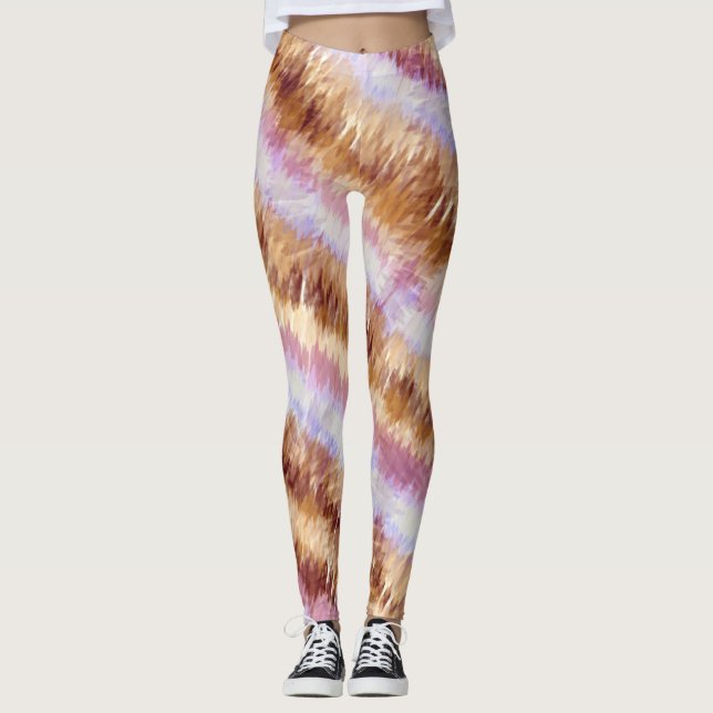 Tie färgämnen leggings (Framsida)