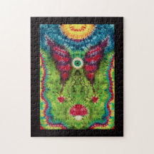 Tie färgat "flyga ögonglob" pussel