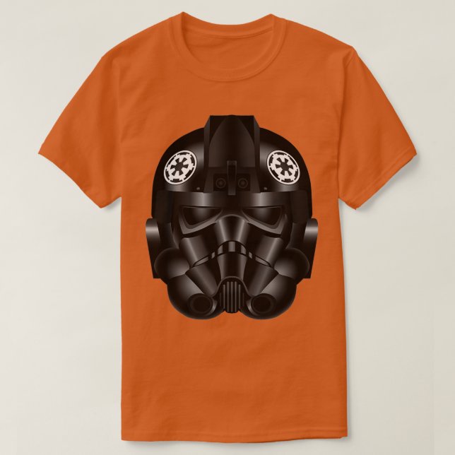 TIE Fighter Pilot Helmet Icon  T Shirt (Design framsida)