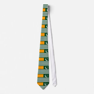 Tie för Azad Jammu and Kashmir territoriumflagga Slips
