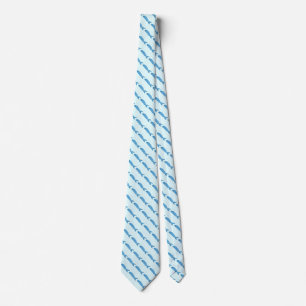 tie för blåttfiskmönster slips