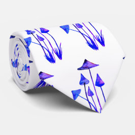 Tie för champinjonvattenfärgkonst slips