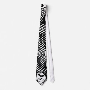 Tie för Deathrock fishnets- & fladdermössnacke Slips