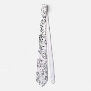 Tie för fantasivärldskarta slips