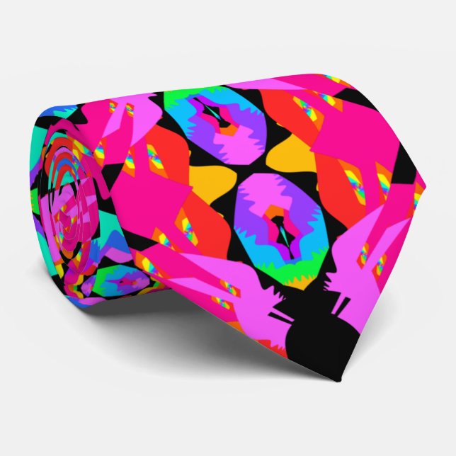 Tie för FlamingostänkFractal Slips (Rullad)