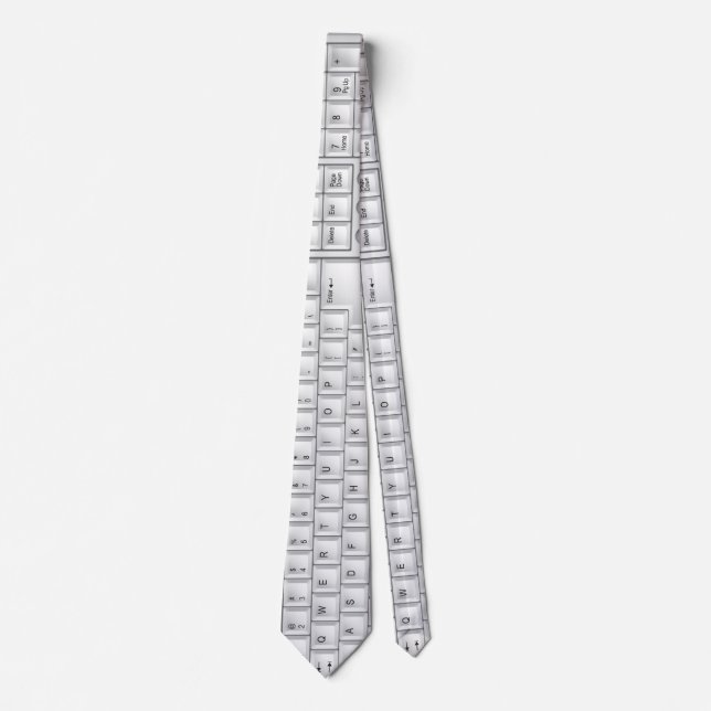 Tie för Geek för datorvittangentbord Slips (Framsida)