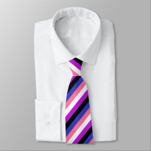 Tie för Genderfluid flagganacke Slips