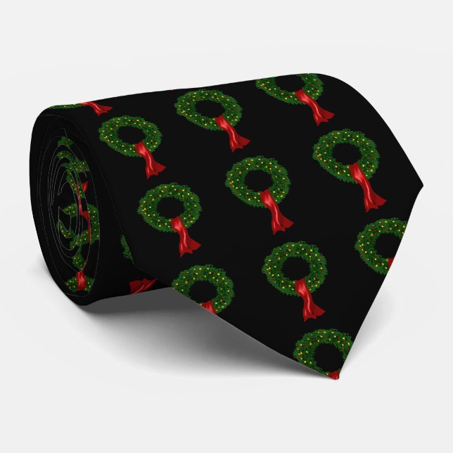 Tie för julkranhelgdag slips (Rullad)