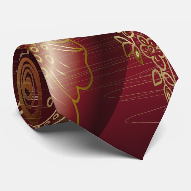 Tie för konst 1 för elegant abstrakt slips (Rullad)