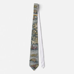 Tie för monster för Ortelius kartahav Slips