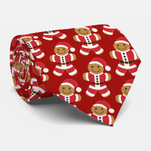 Tie för nacke för novelty för pepparkakaSanta jul Slips