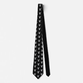 Tie för nacke för pop för Dobermanhundansikte B&W Slips