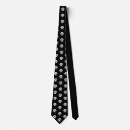 Tie för nacke för pop för Shih Tzu hundansikte B&W Slips
