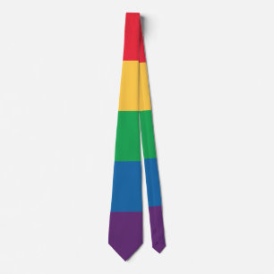 Tie för nacke för regnbågeflaggapride slips