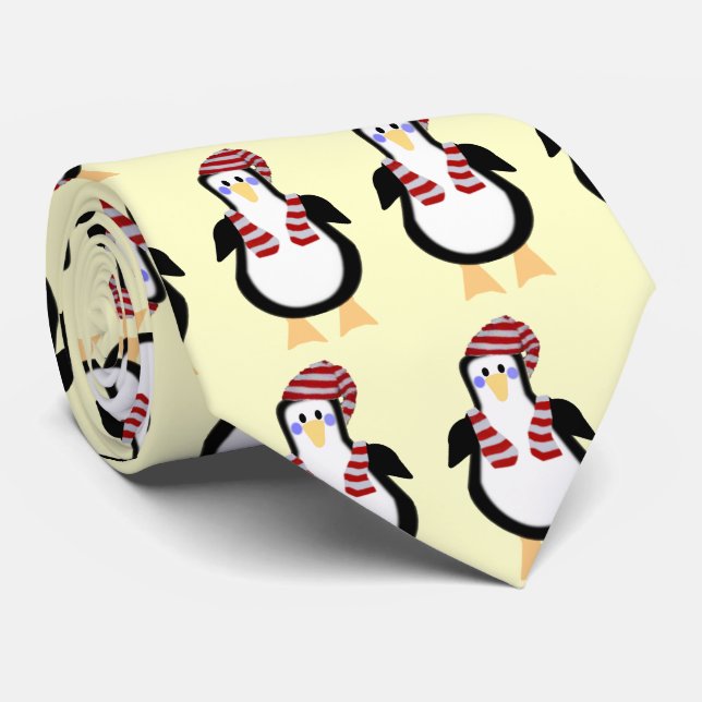 Tie för Peter pingvinjul Slips (Rullad)