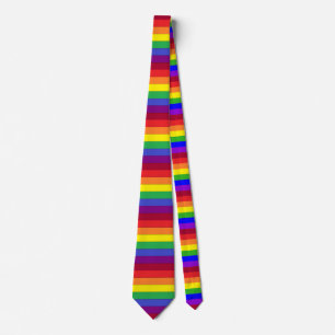 Tie för rand för regnbågepride bred slips
