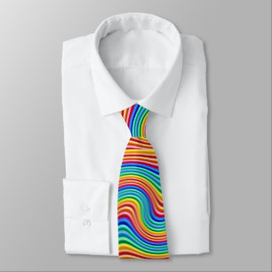 Tie för regnbågepride (inget initialt) slips