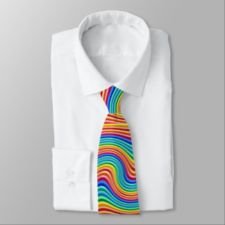 Tie för regnbågepride (inget initialt) slips
