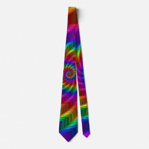 Tie för regnbågespiralspiken slips