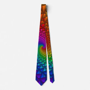 Tie för regnbågespiralspiken slips