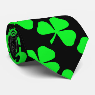 Tie för Shamrockmönstersaint patrick's day Slips