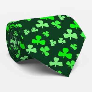Tie för Shamrockmönstersaint patrick's day Slips