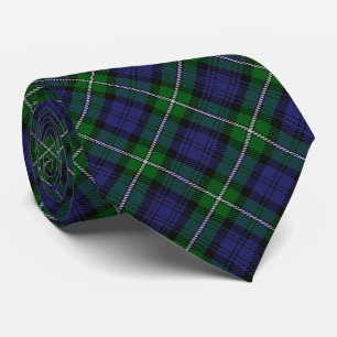 Tie för Tartan för Monogram för klanForbes brev Slips