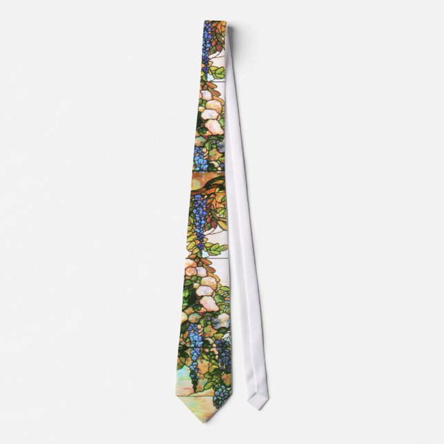 Tie för Tiffany målat glassWisteria Slips (Framsida)