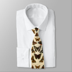 Tie för tryck för vintagefjärilsTaxonomy Slips