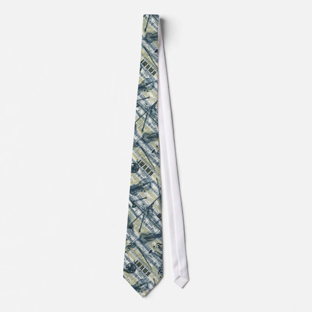 Tie för vintagenotbladmönster slips (Framsida)