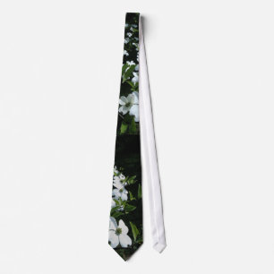 Tie för vitDogwoodblommor Slips